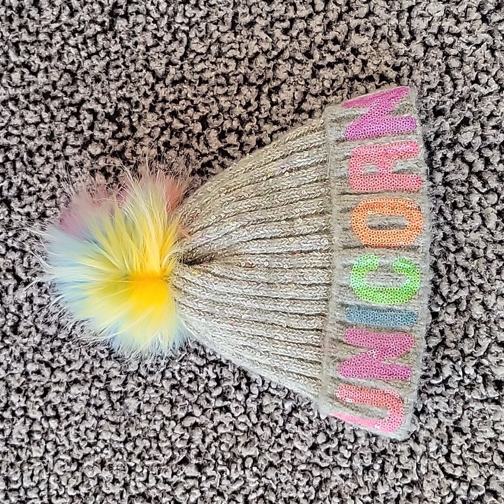 Children's Place Unicorn Pom Hat Girls L/XL